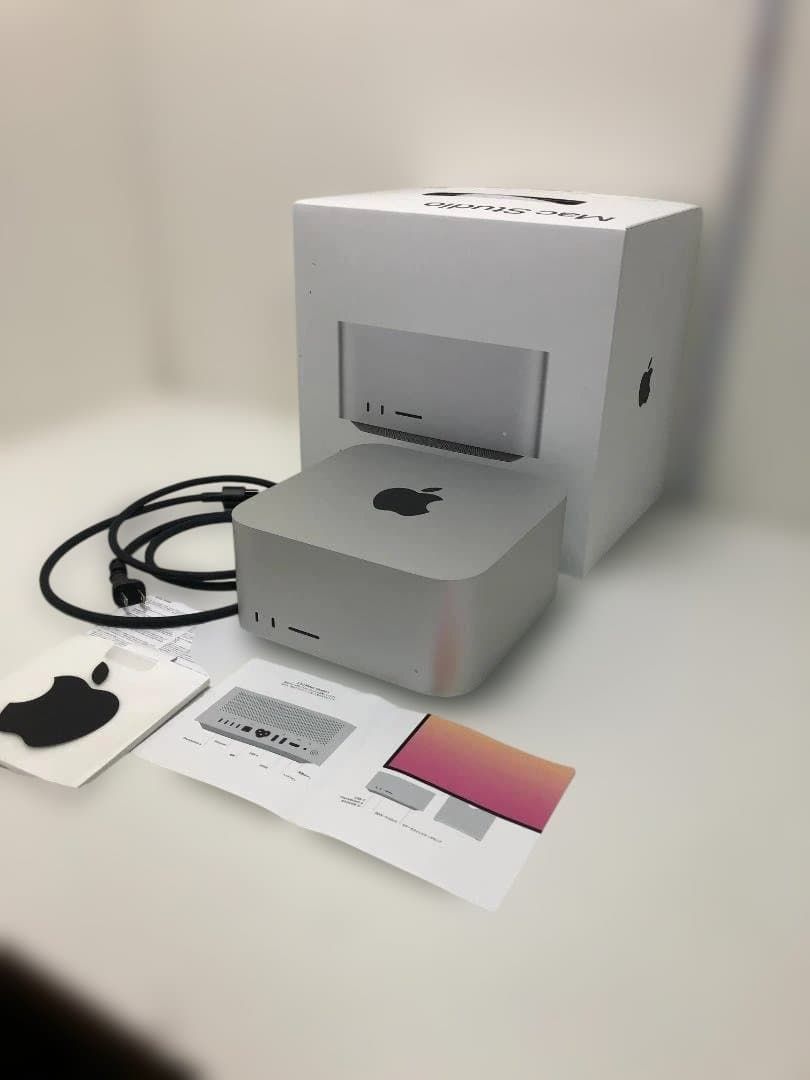 Good Condition Apple Mac Studio M1 Max 32GB SSD2TB 10CPU 24GPU A2615 2022 Sonoma with Original Box Operating Item Creator Video Editor DTM 3DCG Thunderbolt HDMI 113043-1-100