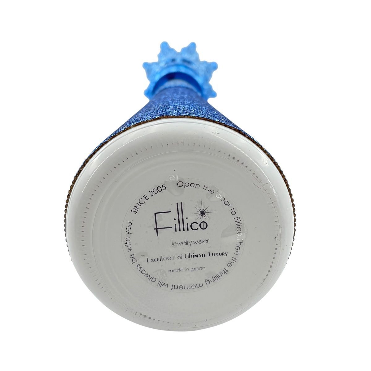 中古】フィリコ Fillico 空ボトル ラメストーン ブルー 青 飾りボトル