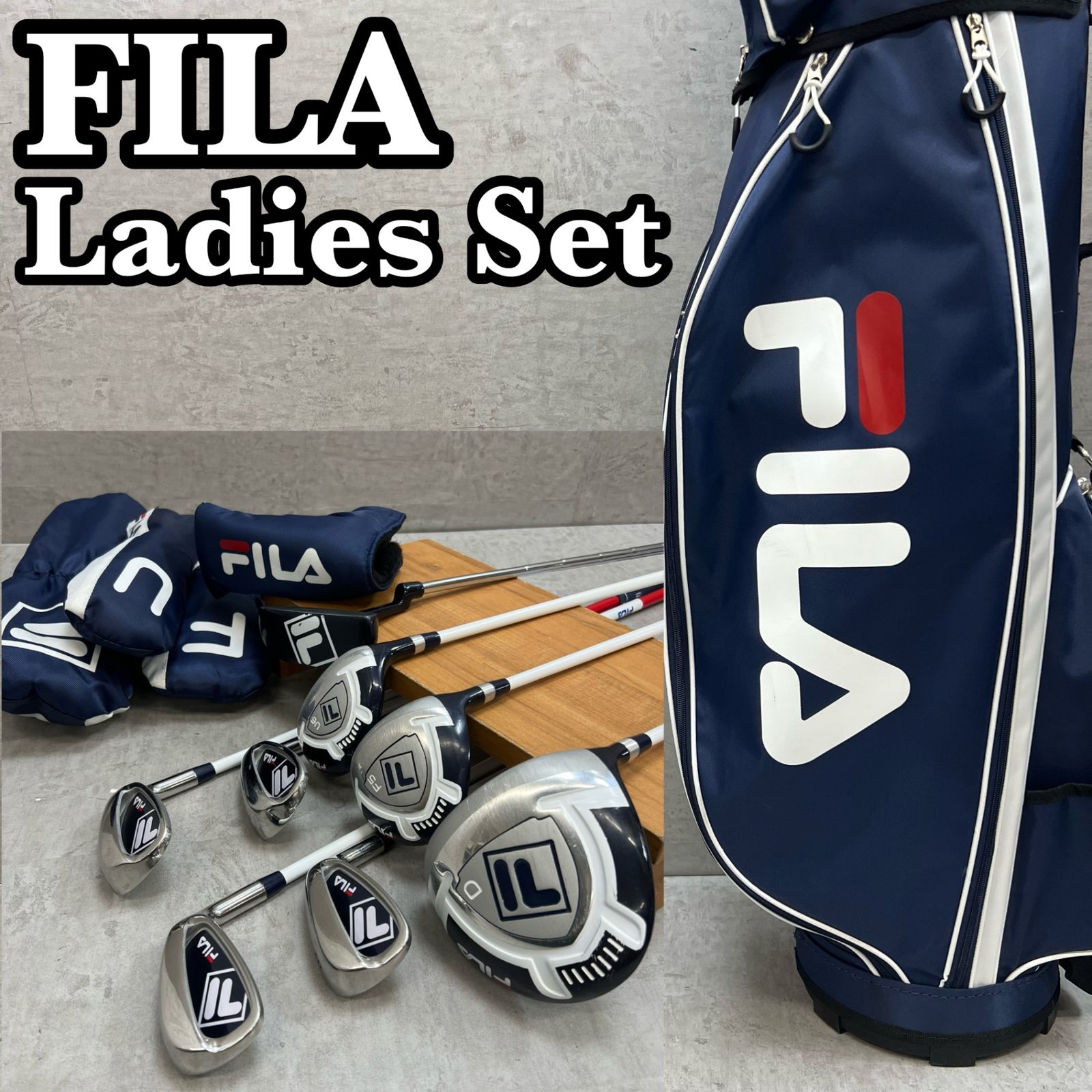 FILA フィラ レディースゴルフ クラブセット 8本 カーボン L 右利き用
