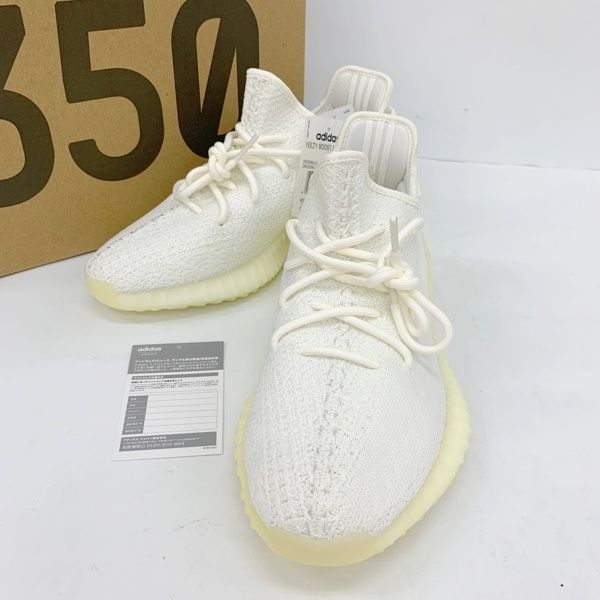 adidas アディダス YEEZY BOOST 350 V2 イージーブースト スニーカー シューズ ローカット CP9366 メンズ 28cm ホワイト 靴 DF19092■