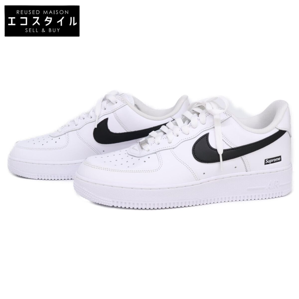 NIKE　ナイキ　×Supreme CU9225-102 Nike Air Force 1 Low White/Black　27cm