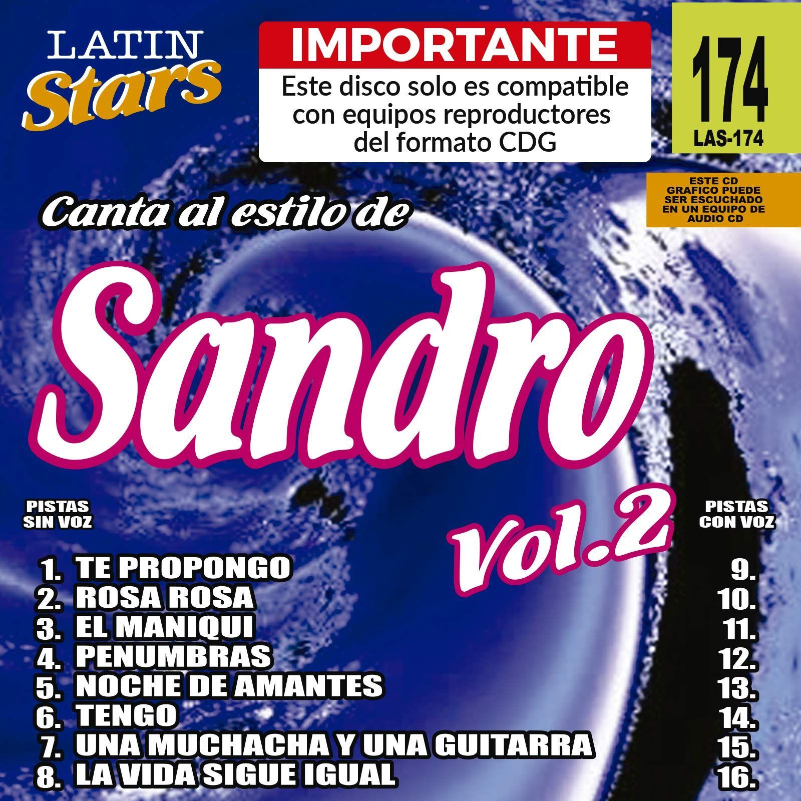 【CD】Karaoke: Sandro 2 - Latin Stars Karaoke