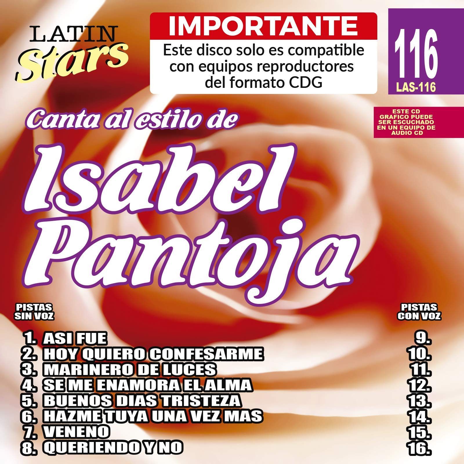 【CD】Karaoke: Isabel Pantoja 1 - Latin Stars Karaoke