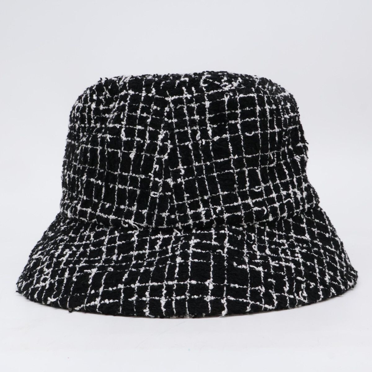 CHANEL シャネル 【美品】ココマーク ツイード バケットハット S 