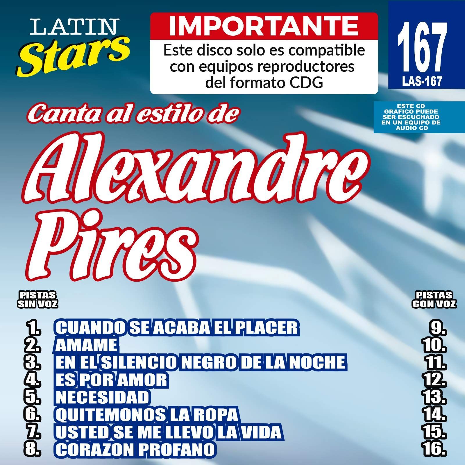 【CD】Karaoke: Alexandre Pires 1 - Latin Stars Karaoke