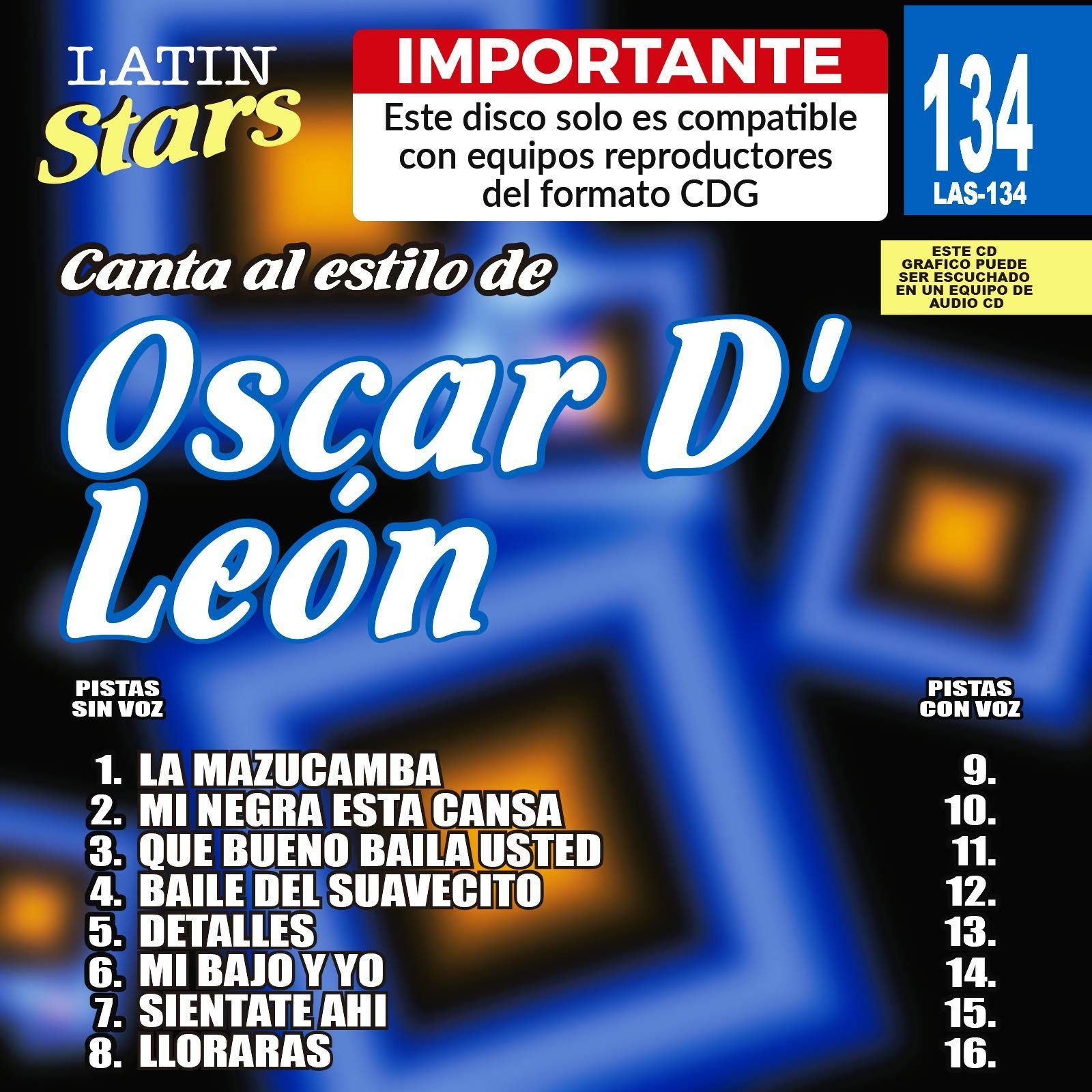 【CD】Karaoke: Oscar D'leon 1 - Latin Stars Karaoke