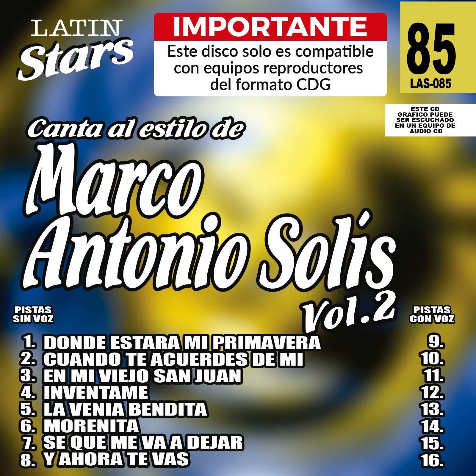 【CD】Karaoke: Marco Antonio Solis 2 - Latin Stars Karao
