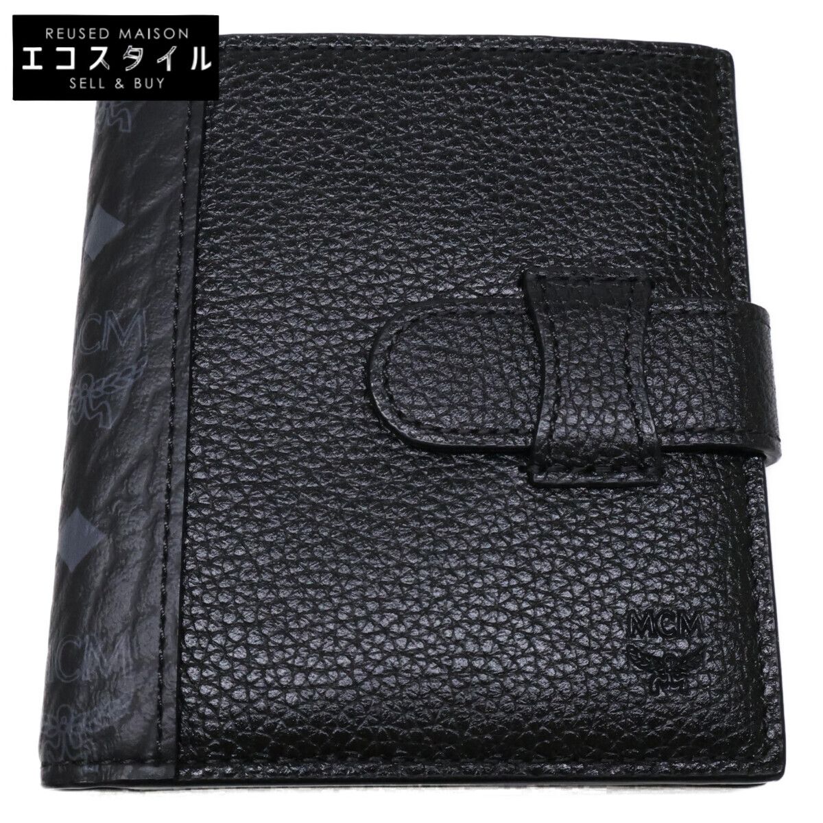 MCM エムシーエム 【新品同様】MXSAAVI08BK001 ヴィセトス/レザー 二つ折り財布