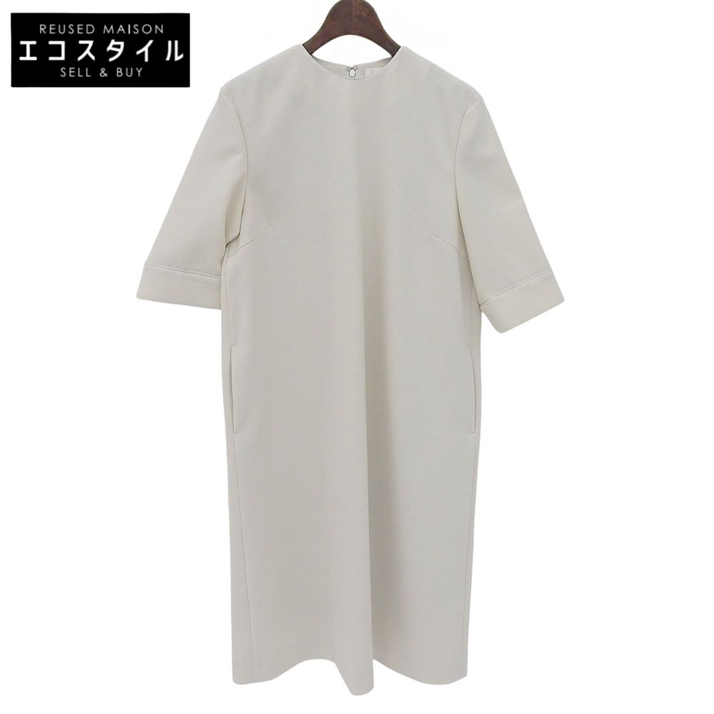 BALLSEY　ボールジー　美品 ドライダブルクロス Iラインワンピース レディース ホワイト系 36 25SS　36