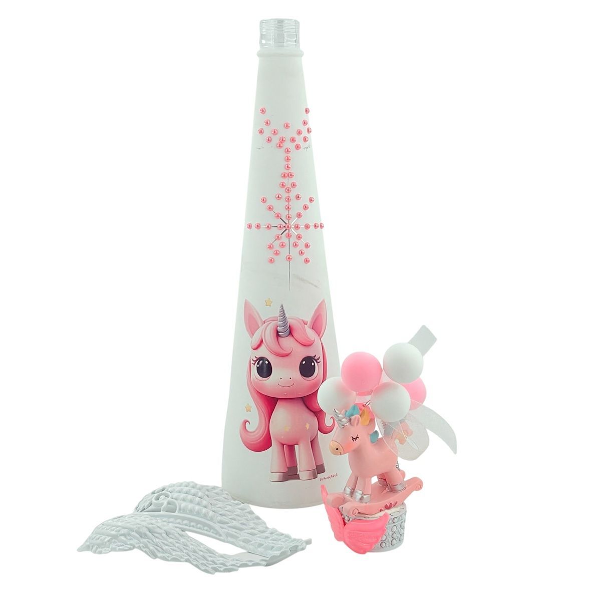 中古】フィリコ Fillico 空ボトル ルミナリア ユニコーン 白 飾り