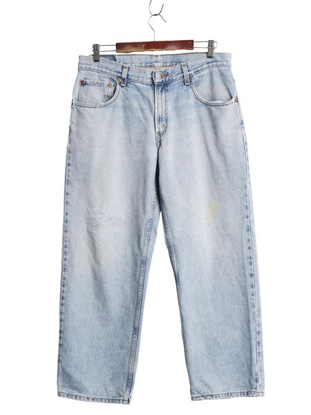 00's リーバイス 550 デニム パンツ メンズ 34 28 古着 オールド リラックス フィット ワイド テーパード ジーンズ ジーパン Gパン 赤タブ