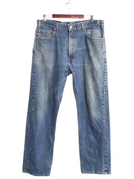 00s USA製 リーバイス 505 デニム パンツ メンズ 実寸 36 30 オールド ジーンズ ジーパン スリム ストレート ヒゲ アタリ 赤タブ 5ポケット