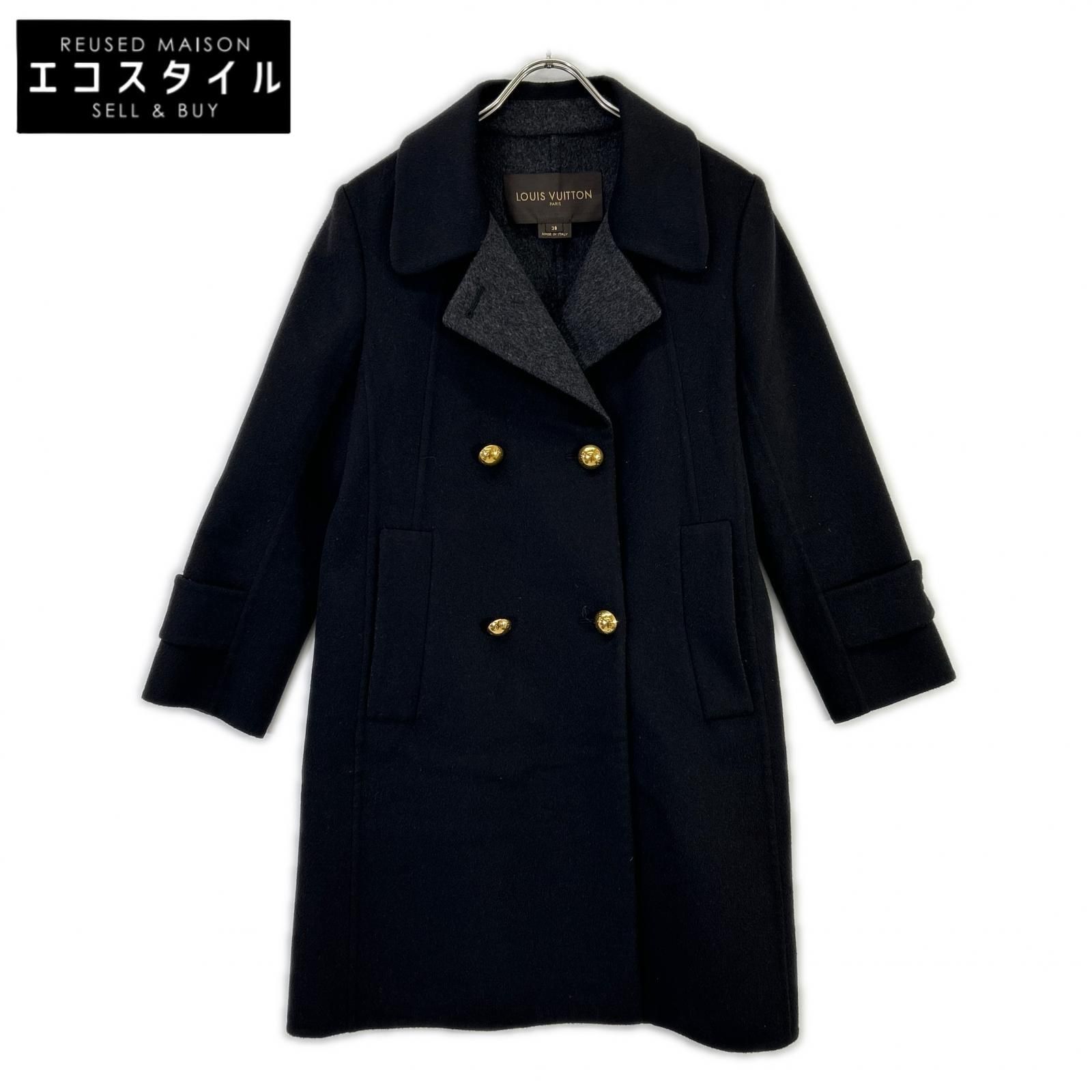 LOUIS VUITTON　ルイヴィトン　RW132W F4CO28UCB アンゴラ/カシゴラ混コート　38
