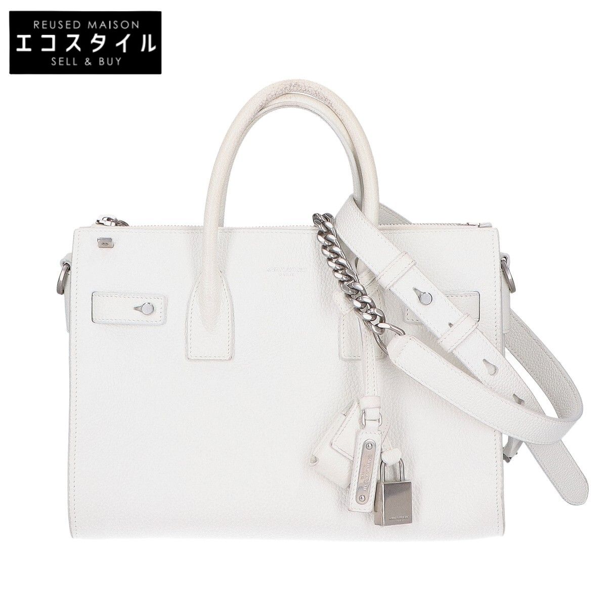 SAINT LAURENT PARIS　サンローランパリ　491715 サック ド ジュール グレインレザー 2WAYチェーンショルダーバッグ