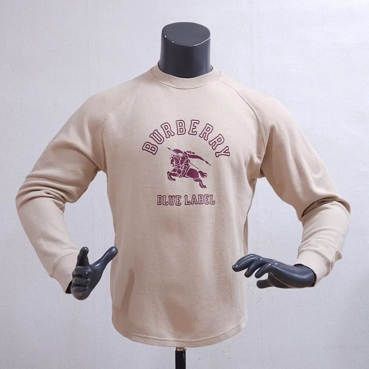 バーバリー ブルーレーベル スウェット Tシャツ ベージュ 100