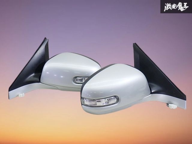 【保証付】スズキ 純正 ZC31S スイフト ドアミラー サイドミラー 左右 セット 7P ウインカー パール シルバー系 TOKAIDENSO 36401 即納 棚