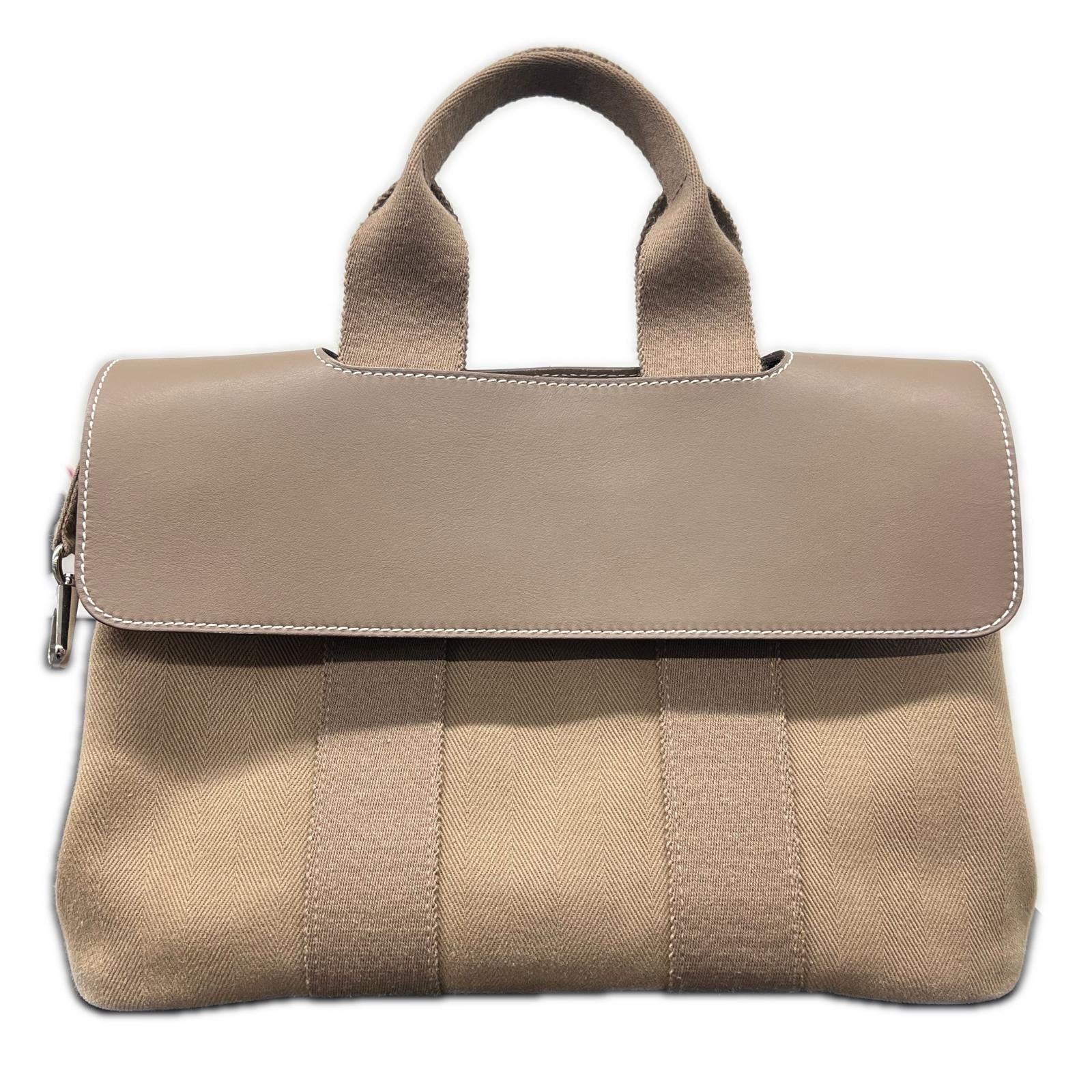 HERMES エルメス ヴァルパライソPM ハンドバッグ ポーチ付属 トワル 
