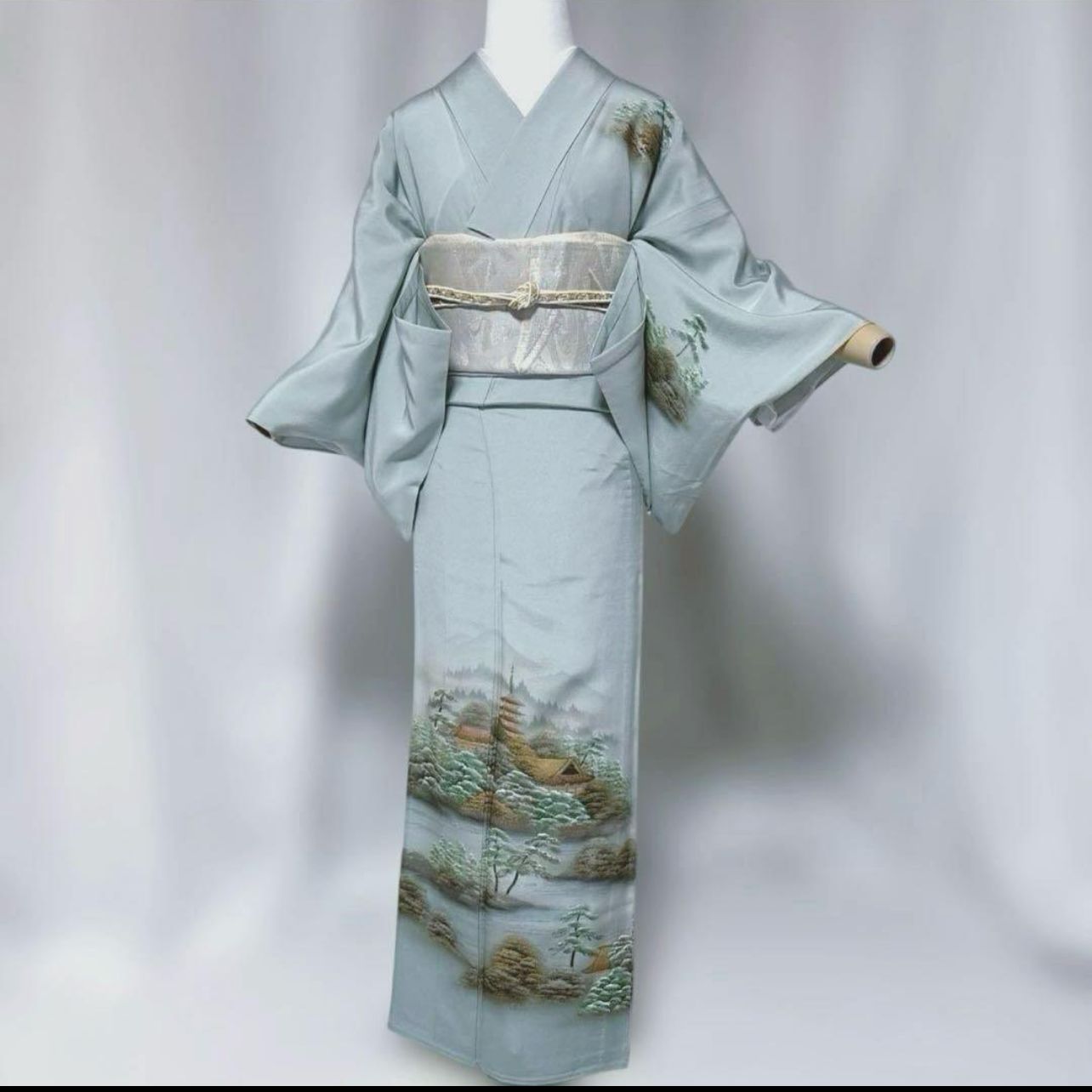単衣 正絹 訪問着 フルセット 美品 夏帯 夏帯揚げ 夏帯締め - メルカリ