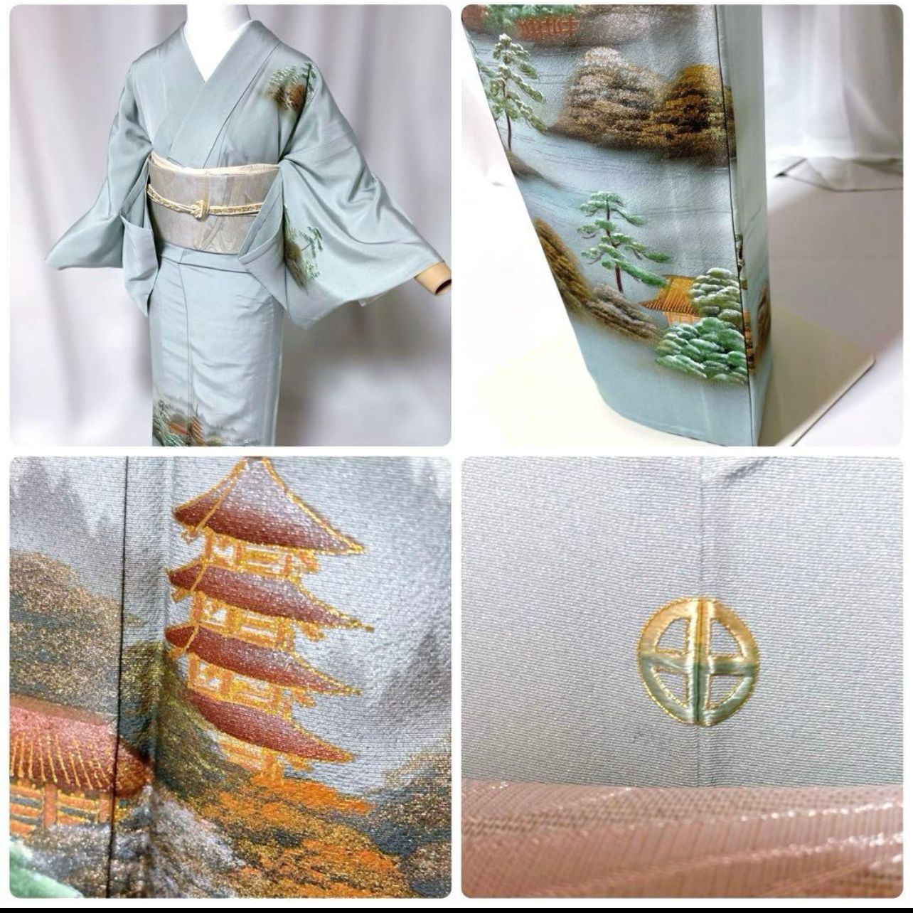 単衣 正絹 訪問着 フルセット 美品 夏帯 夏帯揚げ 夏帯締め - メルカリ
