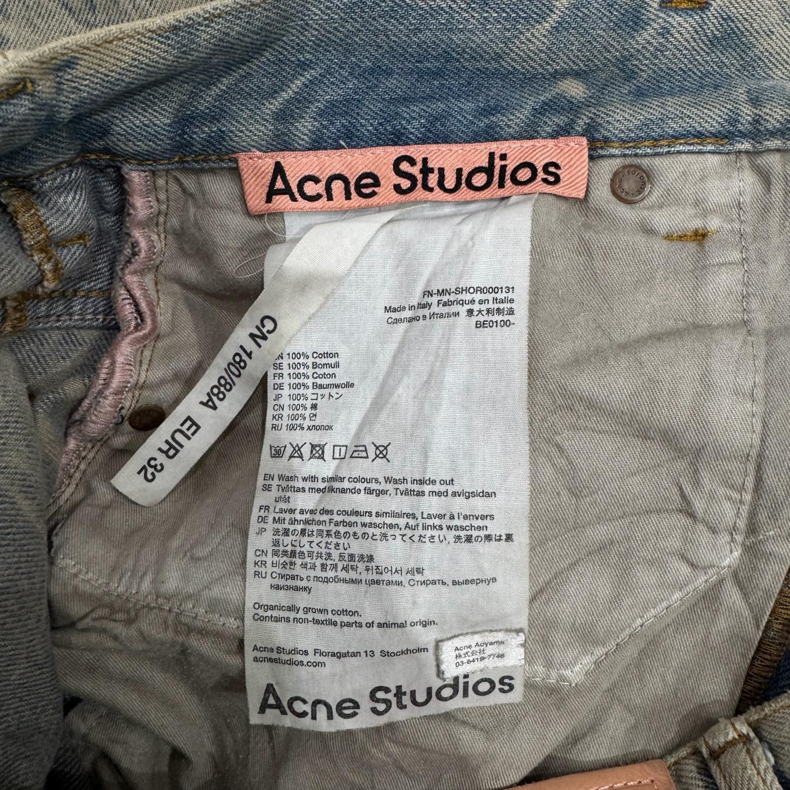 ACNE STUDIOS ルーズフィットデニムショーツ ジョーツ デニムショート 
