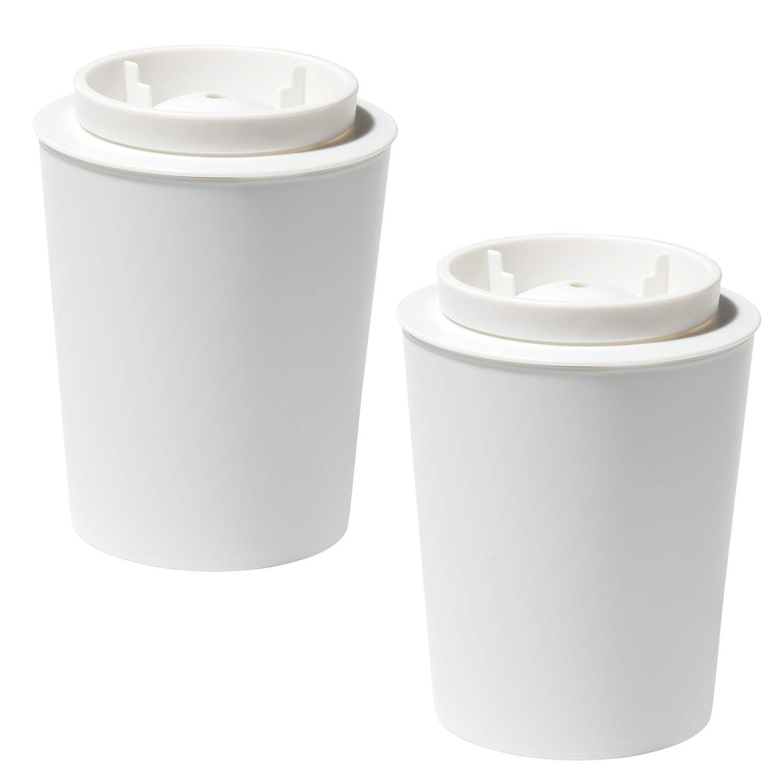 ライクイット (like-it) 製氷皿 透明な丸氷 がつくれる 製氷器 (2個組) 約Ф11×高14cm ホワイト 日本製STK-08L 2P 透明氷 丸 7?★m 82cc1b90