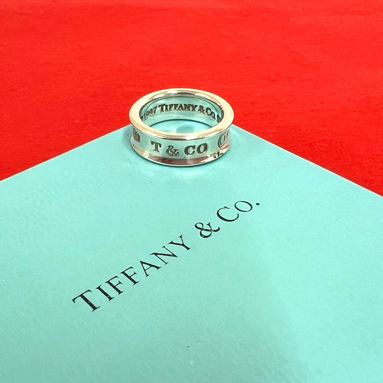 極 美品 TIFFANY&Co. ティファニー 1837 ナロー リング シルバー925