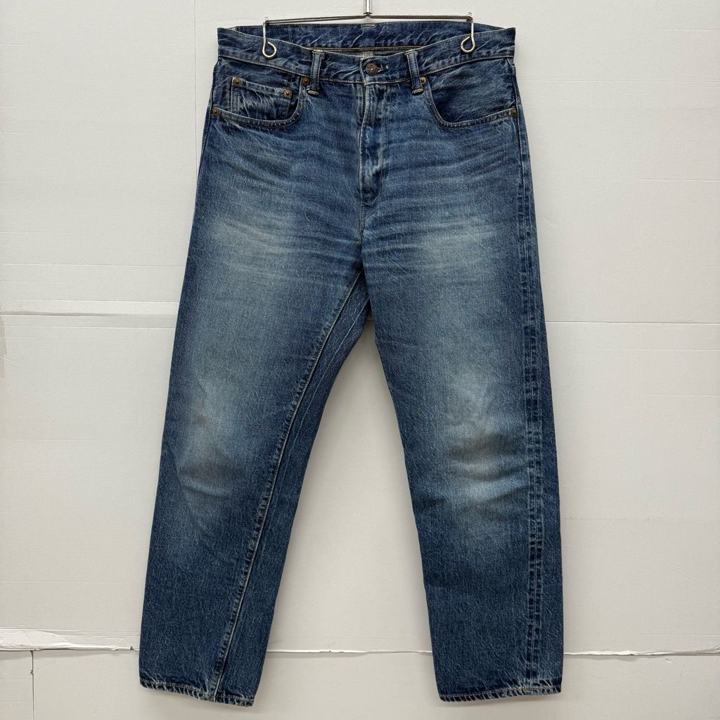 WAREHOUSE & CO. 2ND-HAND 1105 USED WASH W32 日本製 ウエアハウス デニム セルビッジ 赤耳 テーパード ジーンズ インディゴ ウォッシュ レプリカ パンツ 【X0736-001】□217 7,128円