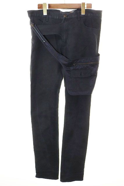 アンダーカバー UNDERCOVER ISM ウエストバッグ レイヤードパンツ サイズ 3 6A270-P18 ブラック 【ブランド古着ベクトル】【中古】●260523