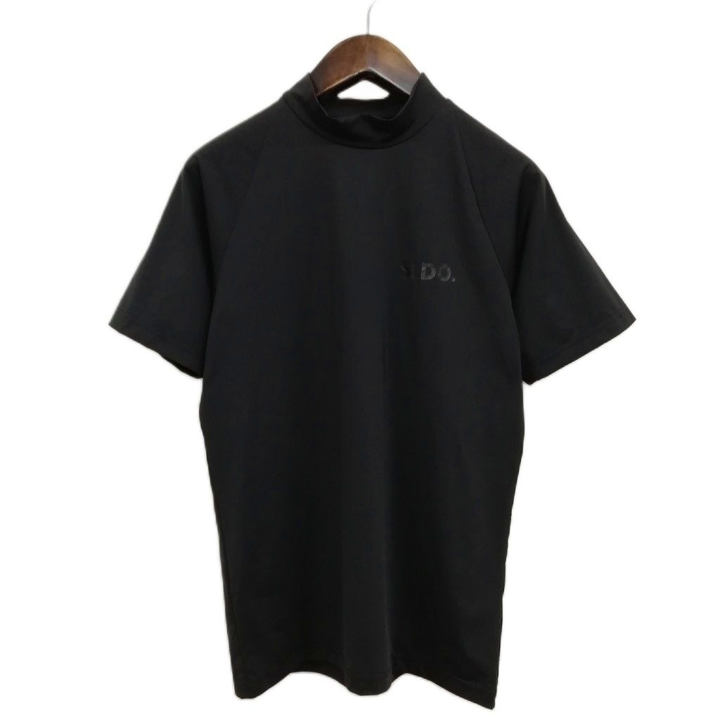 SLDO. エスルド 9607-32186 ストレッチ モックネック Tシャツ ゴルフウエア M ブラック
