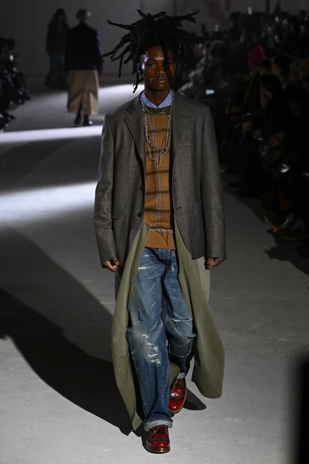ジュンヤワタナベマン 2024aw ドッキングロングコート Sサイズ JUNYA WATANABE MAN 24aw ドッキングコート M ジュンヤワタナベマン