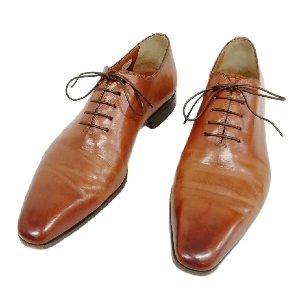 サントーニ SANTONI 7857 ホールカット レザー シューズ ビジネス ドレス 5.5 ブラウン