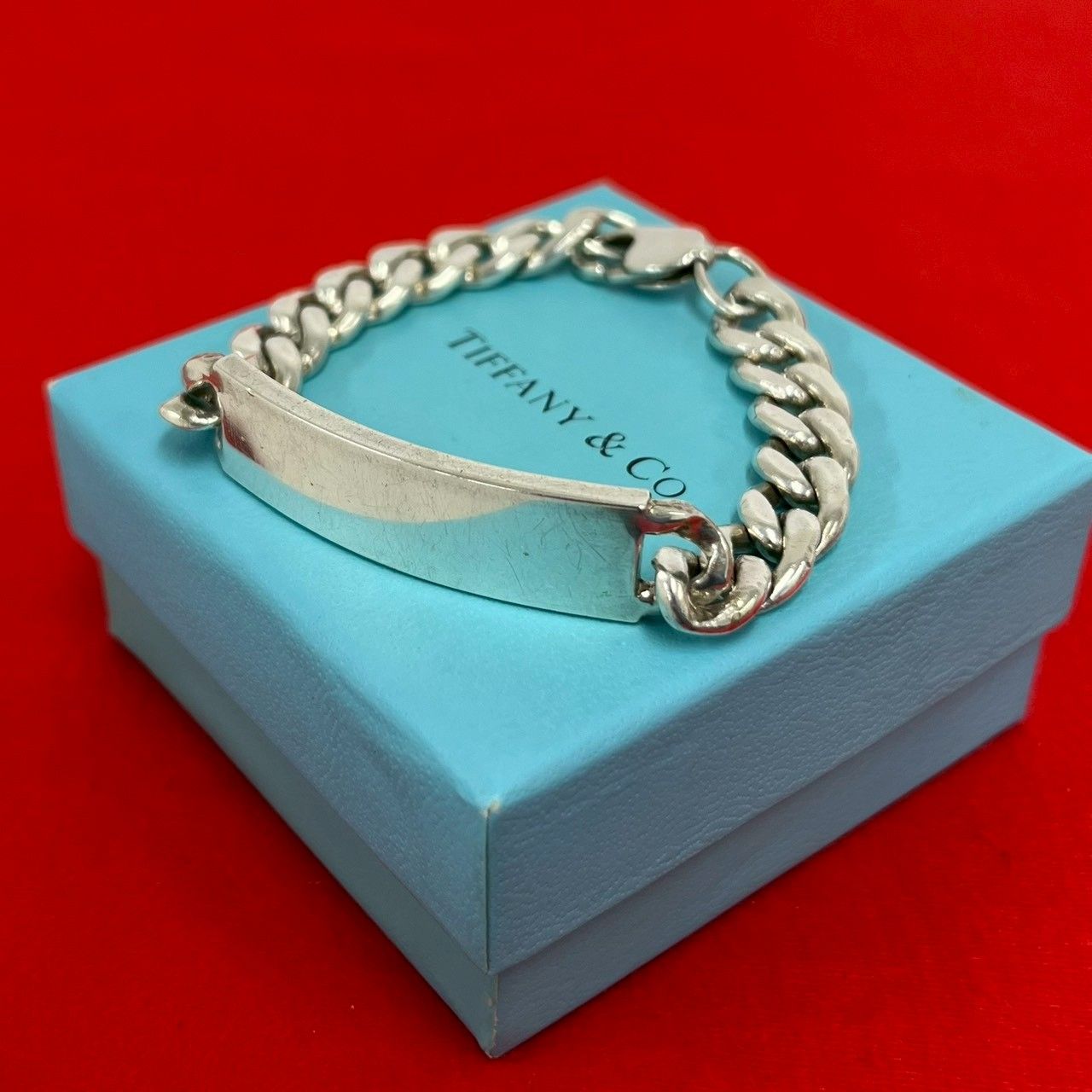 Tiffany バングル 極 美品 TIFFANY&Co. ティファニー ID ブレスレット シルバー925