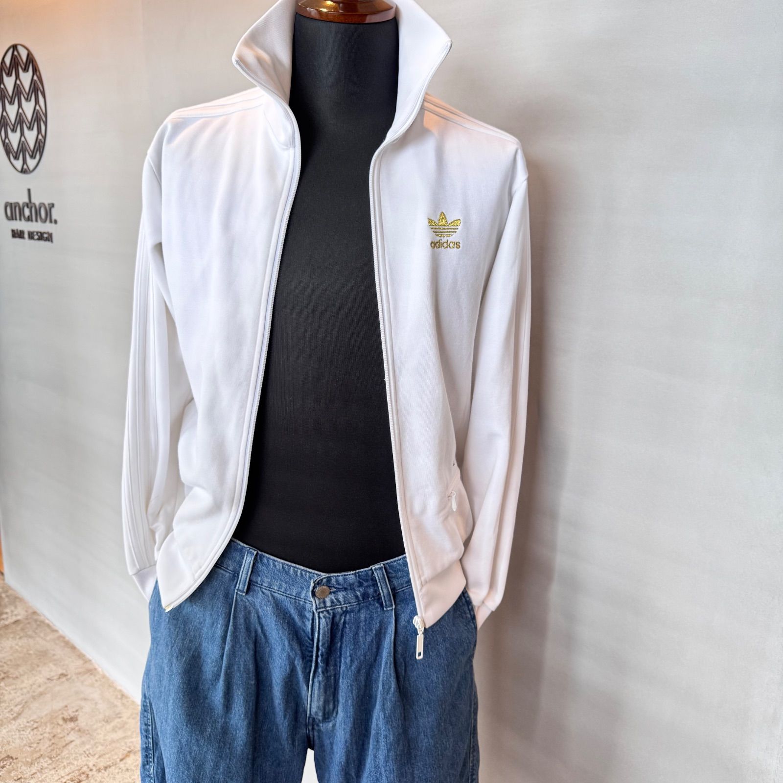 美品　XXL アディダス　ファイヤーバード トラックジャケット 黄白 レアカラー 00's adidas アディダス ファイヤーバード トラックジャケット