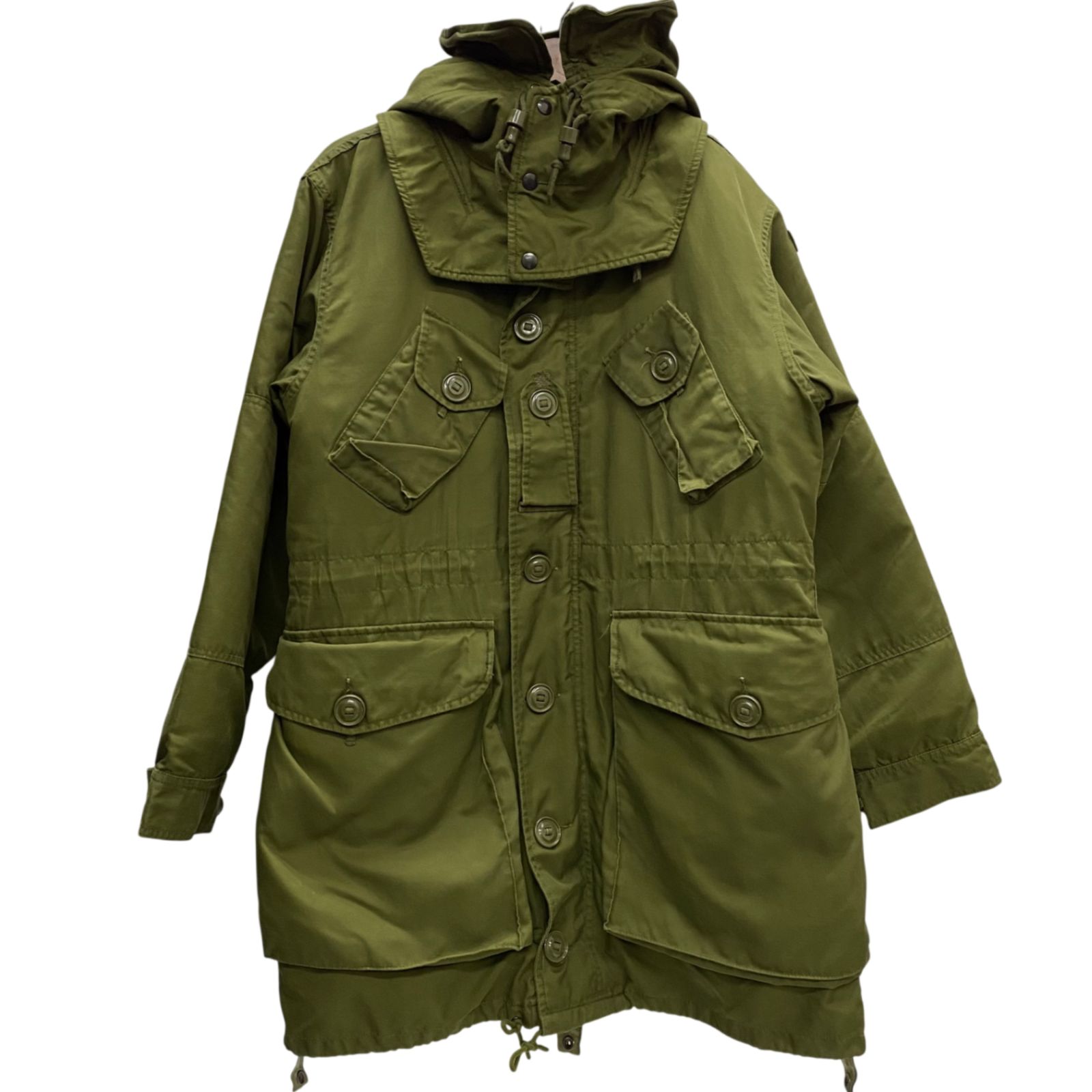 ミリタリー MILITARY 90's カナダ軍 ECW コンバットパーカー フルセット モッズコート ジャケット グリーン 1 SHORT/SMALLサイズ 201MT-6018 VB
