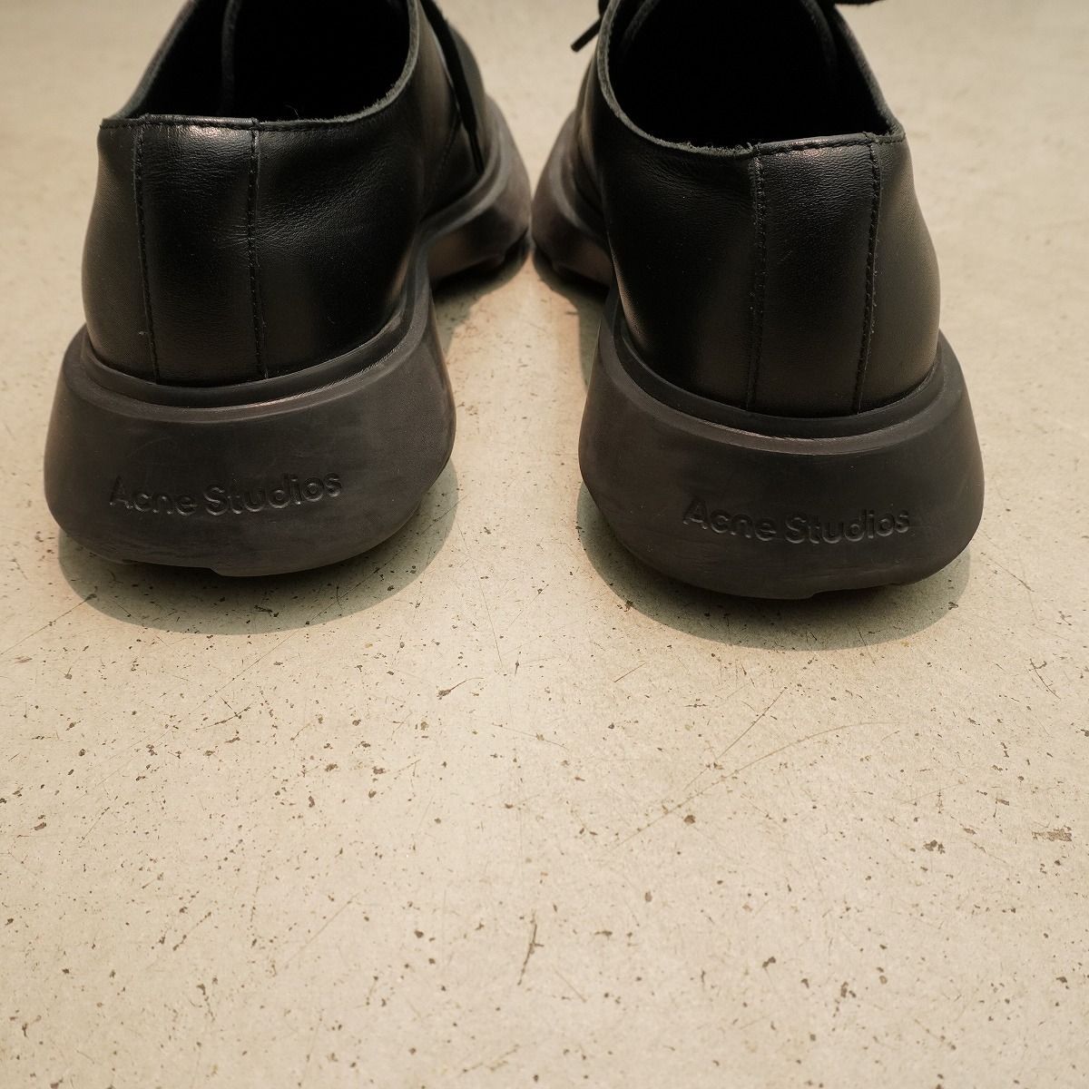 正規 25AW ACNE STUDIOS アクネ ストゥディオズ レザー レースアップ