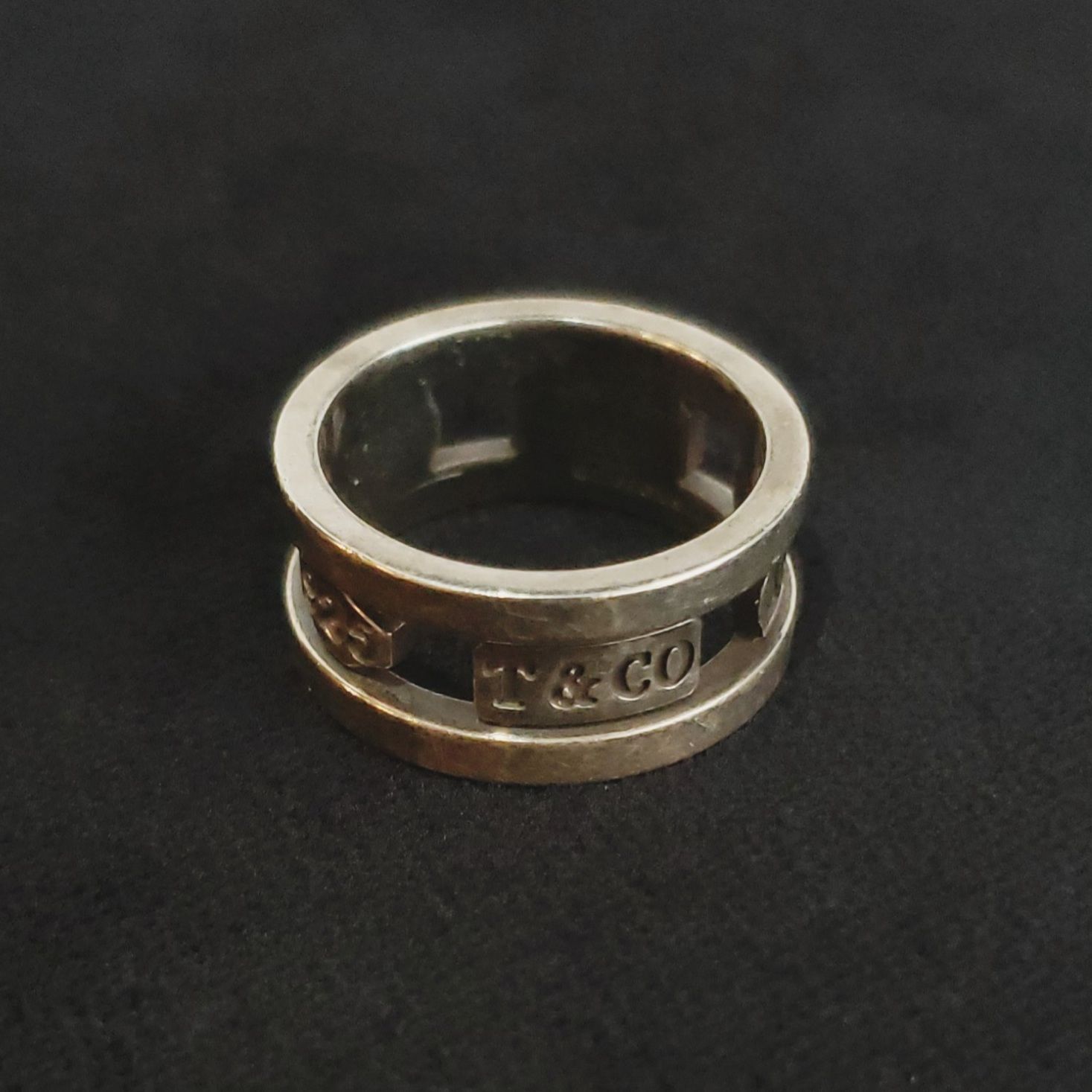 中古【 Tiffany ＆ Co 】ティファニー 1837エレメントリング スターリングシルバー 14号 15,400円