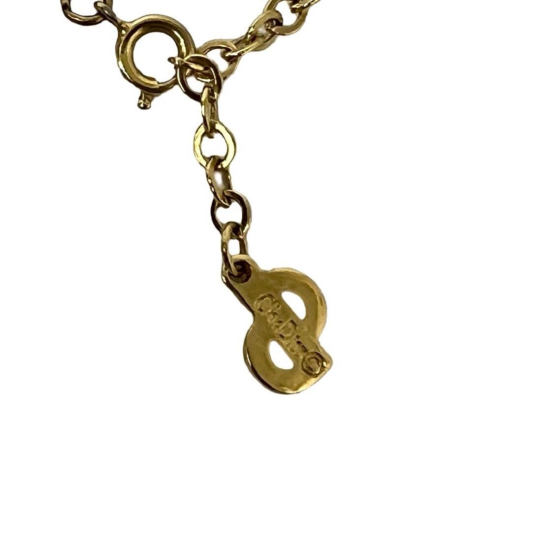 ● クリスチャンディオール　ゴールド　ネックレス　ヴィンテージ　保管品 ● 極 美品 Christian Dior クリスチャンディオール ヴィンテージ CD ロゴ