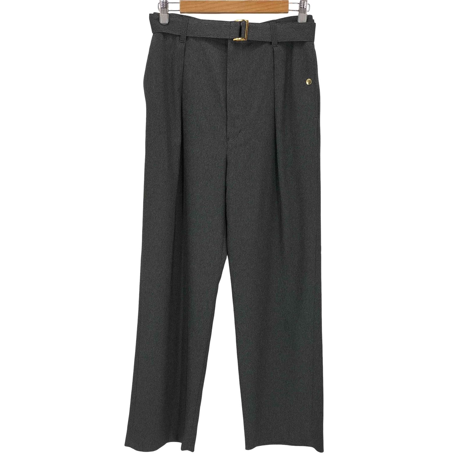 クルニ CULLNI 25AW Faux Denim 1Tuck Semi Wide Pants with Long Belt