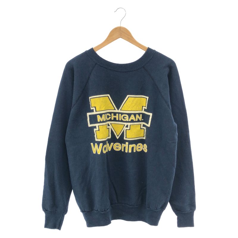 【中古】80-90s pannill カレッジスウェット XL ネイビー オールドパニール[17]