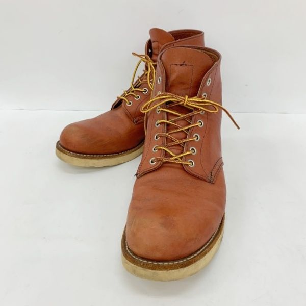 RED WING レッドウィング 8166 Classic Plain Toe ワークブーツ シューズ クラシック プレーントゥ メンズ 28cm ブラウン 靴 DF19151■