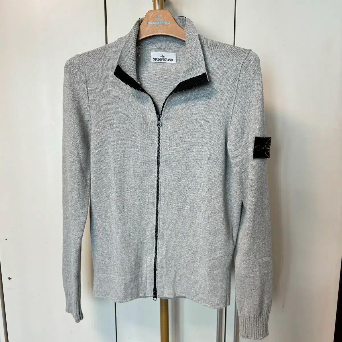 STONE ISLAND ストーンアイランド ニットジップアップ グレー (百貨店購入)