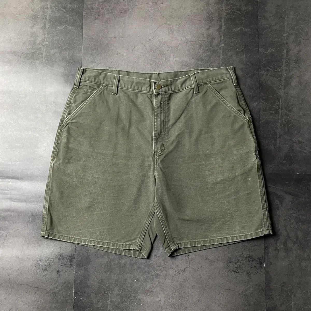 CARHARTT カーハート B25 カーキ カーペンター ウォーク ハーフパンツ A01052