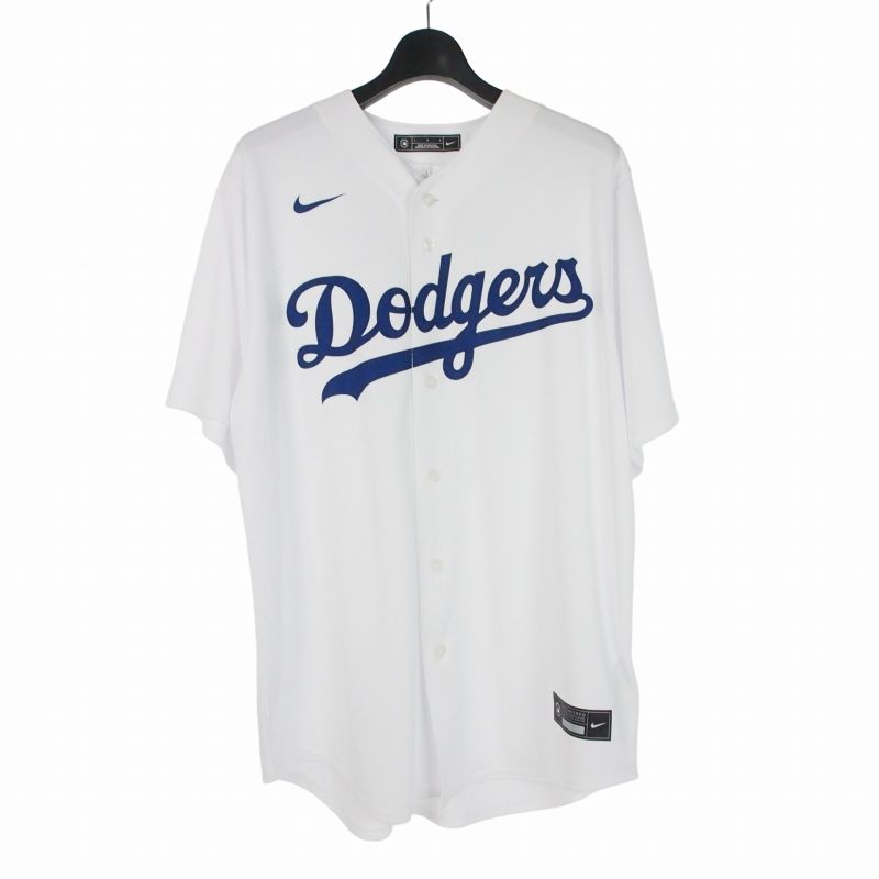 ナイキ NIKE ドジャース レプリカユニフォーム シャツ 半袖 L ホワイト 白 T770-LDWH 12,530円