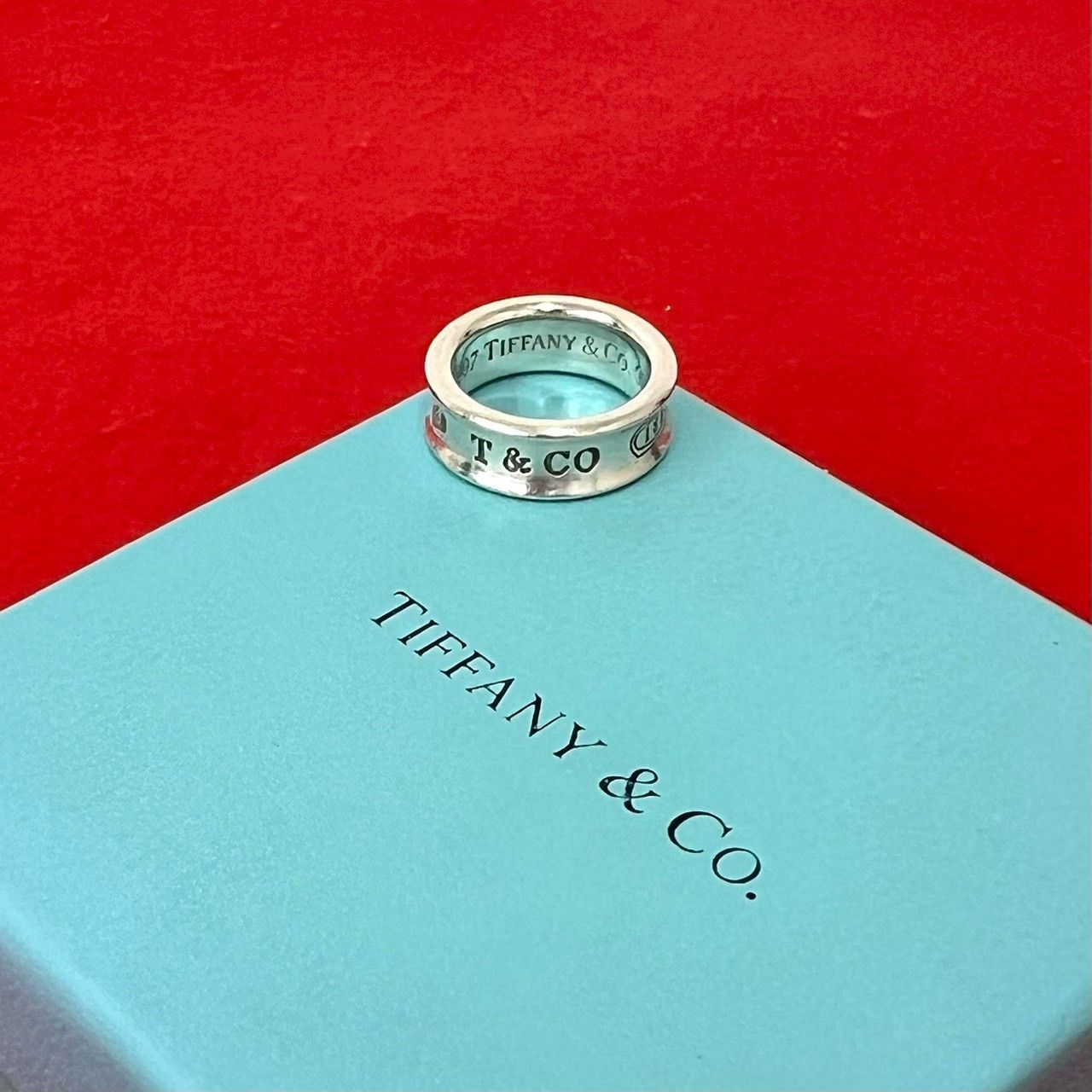 極 美品 TIFFANY&Co. ティファニー ヴィンテージ 1837 ナロー リング