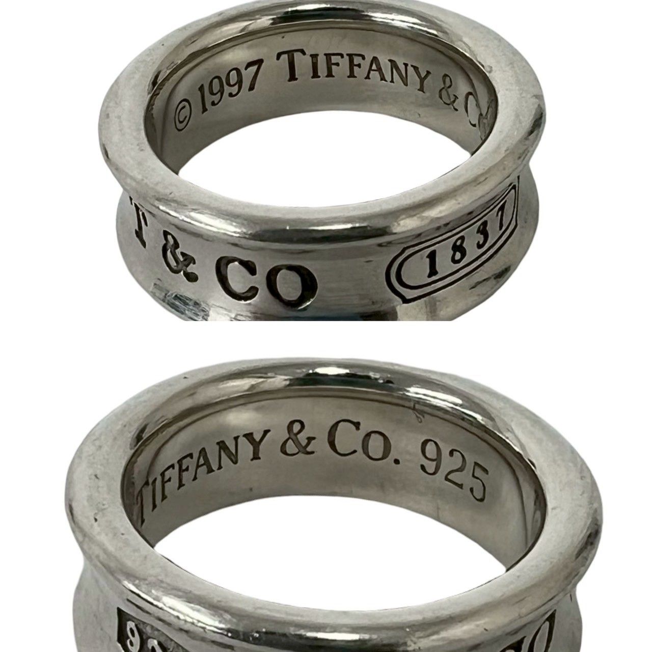 極 美品 TIFFANY&Co. ティファニー ヴィンテージ 1837 ナロー リング