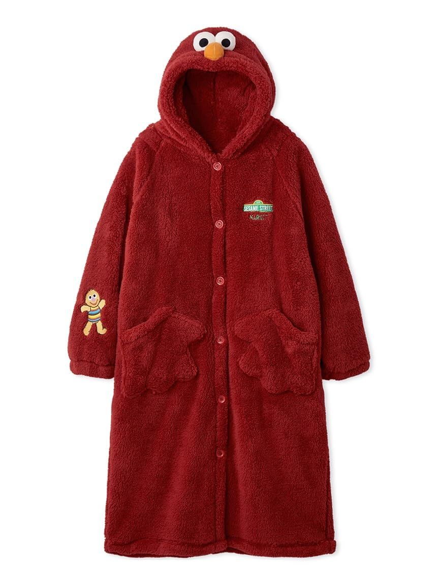 新品 [セサミストリートマーケット] HAPPY HOLIDAYS着る毛布 SSMUCT256460 レディース RED Free Size