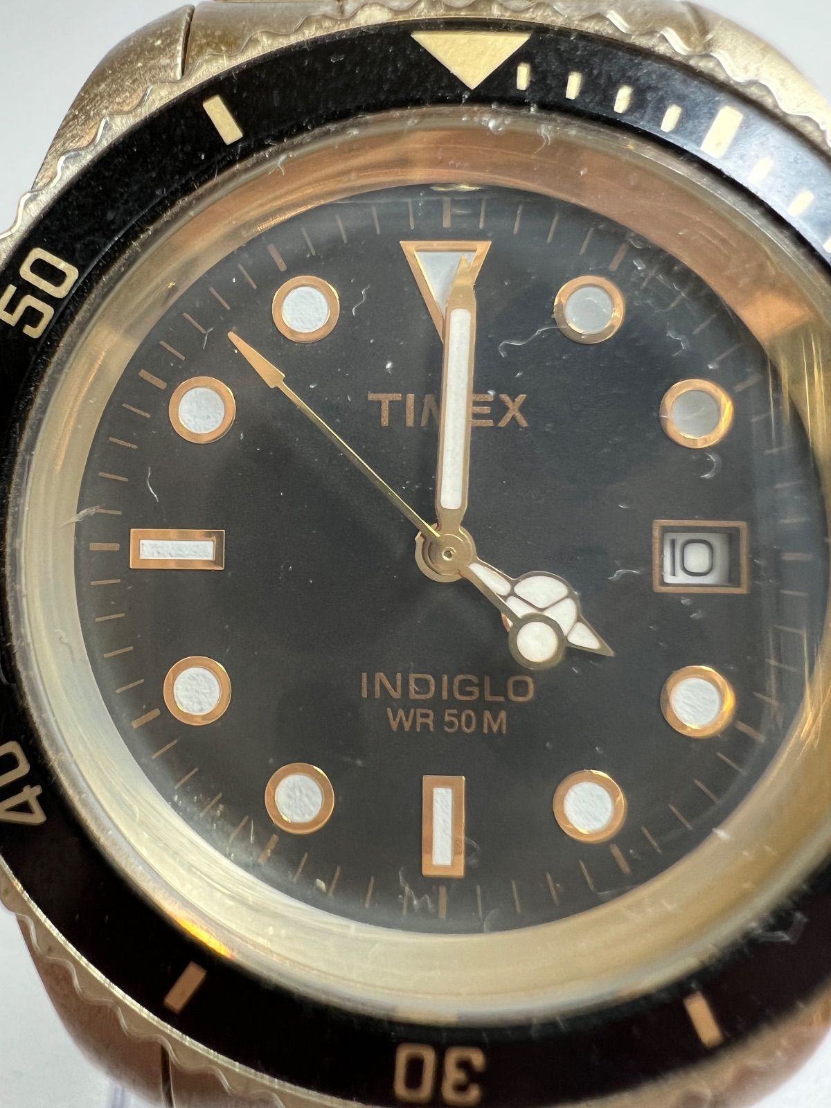 タイメックス TIMEX 腕時計 インディグロ ブラック文字盤