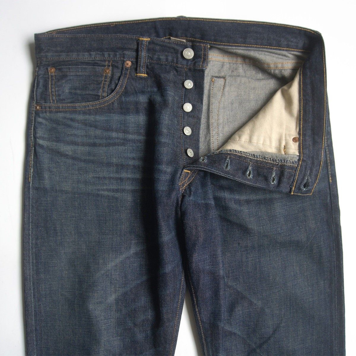 美品】RRL【STILL WATER LOW-STRAIGHT JEANS】【アメリカ製】32×30 