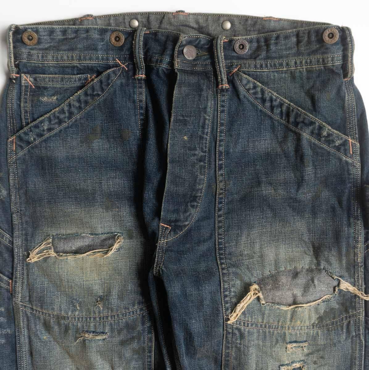 【名作】RRL【Emerson Carpenter Pants】29×30 デニム ペインターパンツ ダブルアールエル 26050533
