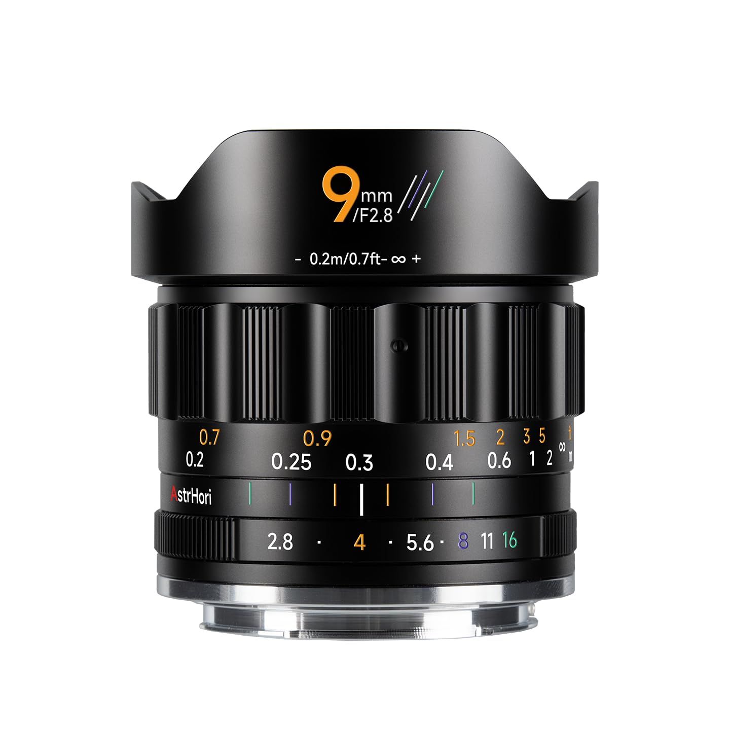 新品 AstrHori 9mm F2.8 APS-C 単焦点レンズ マイクロフォーサーズ 超広角 MF（マニュアルフォーカス）MFT M4/3カメラ対応【国内正規品・2年付】